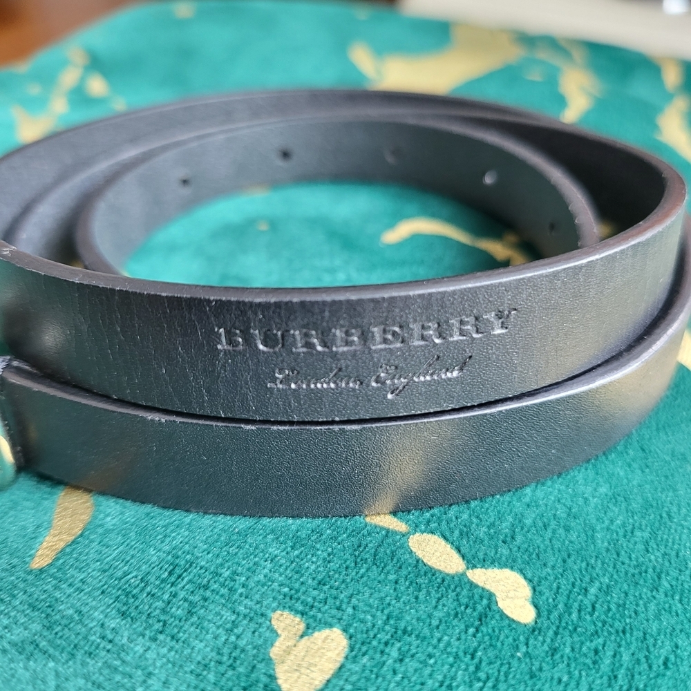 Burberry DarkLeather Belt - Picture 2 of 7